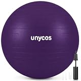 unycos - Pelota de Yoga y Pilates Anti-Burst, 55 cm, Morado