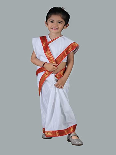 Image of BookMyCostume Bengali Saree Fancy Dress Costume 10-12 years