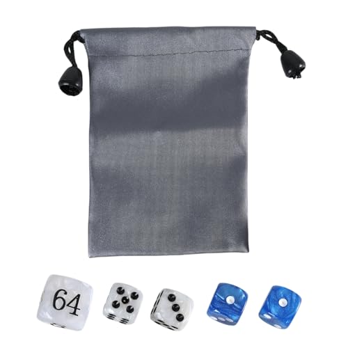 Cubos de perlas para entusiastas del backgammon. Juego de dados de acrílico. Elegante cubo de perlas de acrílico de backgammon profesional