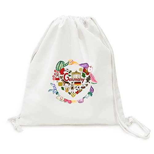 Sac en tissu pliable allemagne l'amour coeur cabas courses fruits légumes