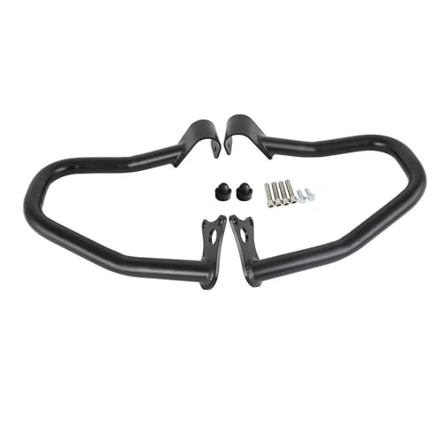 StoßStange Motorrad Autobahn Motor Schutz Crash Bar Für Indian Für Scout Für Sixty 2016-2023 Für 2015-2023 SturzbüGel Sturzpads(Schwarz)