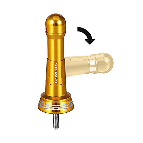 ゴメクサス R7 リールスタンド 46.5mm シマノ (Shimano) スピニングリール アルテグラ サハラ セドナ 保護用 共回り式 折り畳み フック掛け リールケース収納 8.6g超軽量 ランガン釣り ライトゲーム 釣り道具 簡単取り付け