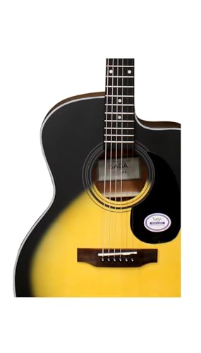 Image of Saga SF-600GC-SB Grand Concert Cutaway Acoustic Guitar (With Bag) (Sunburst)