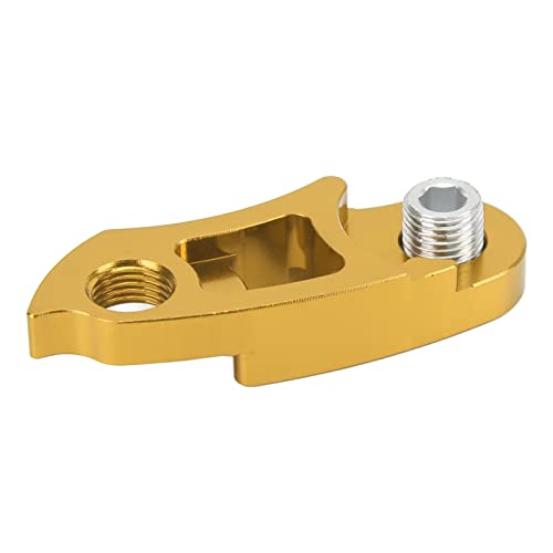 Pilipane Aluminum Alloy Bikes Tail Hook Extension Extender, Bikes Rear Derailleur Hanger Extension, Frame Gear Tail Hook Extender for Most Bikes (Gold), Bikes Rear Derailleur Hanger Extension, Alumin