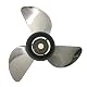 Edelstahl Propeller Bardoven für 60-130 PS Außenbordmotoren 13-1/4×17