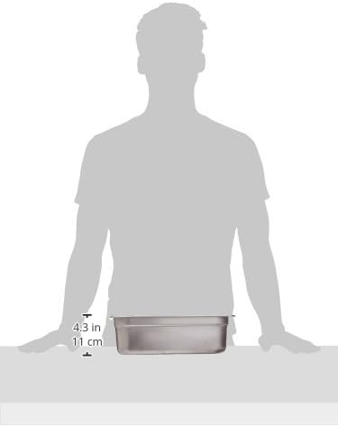 Winco Anti-Jam 1/3 Size Pan, 4-Inch, Stainless Steel - Image 2