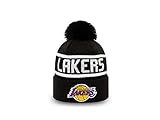 3D gewebtes 'LA Lakers' Logo auf der Manschette. Gestrickter 'Lakers'-Name auf M�tze. Gesticktes 'New Era'-Logo auf der Manschette. Wackeloberteil. Interne Strickschicht mit Fleeceunterlage f�r W�rme.