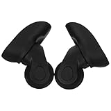 NUOBESTY Ruedas para Maletas de Viaje Aplicables 360° Silenciosas Juego de 2 Piezas Eje Resistente Repuesto para Equipaje Trolley Duradero Fácil Instalación