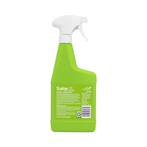 Safer Brand Garden SG3145 Animal Repellent Ready-to-Use Spray – Dual-Action Formula Repels Birds, Cats, Deer, Dogs, Groundhogs, Rabbits, Raccoons, Skunks & Squirrels – Protects up to 375 Sq Ft
