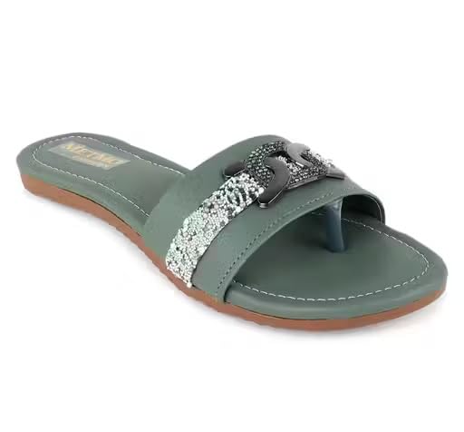 Image of Butchi Stylish Women's Sandal Design No L1993 Color Green
