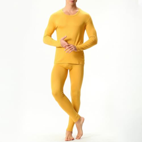 Men's Thermal Underwear Set, Microfiber Soft Fleece Lined Long Johns Winter Warm Base Layer Top & Bottom Big and Tall3