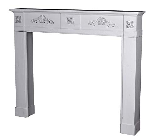 Romantique Console de Cheminée, Décoration Mur, Kaminrand, Cheminée Table, Kamindekoration pour Belle Ambiance Habitation, Idéal Salon, Bureau ou Chambre, Unique Meubles - Palazzo Exclusive