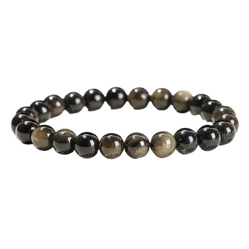 LWQCHW uXbg fB[X Y Mtg ی q[O NX^ uXbg - 8mm WFXg[ r[Y LkuXbg Pulseras Para Hombres Mujer XgbLOX^bt@[, One Size