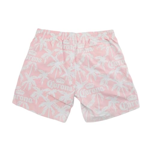 Corona Color-Changing Palm Trees & Logo Men's Pink Boardshorts2