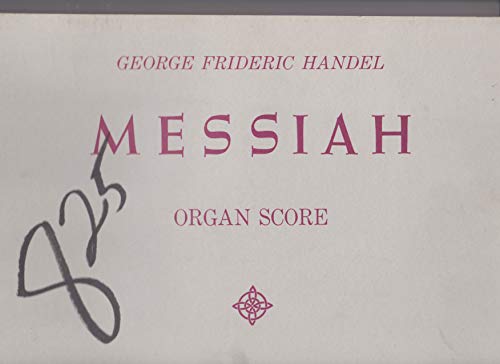 Messiah - Organ Score - Large