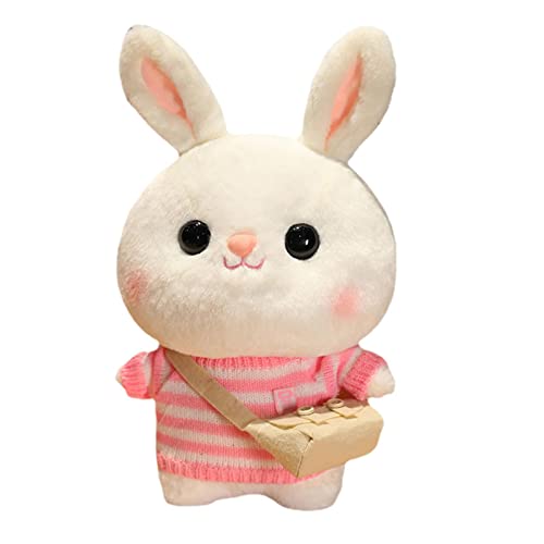 1 coelhinho de pelúcia Kawaii, coelhinho de pelúcia, coelhinho fofo de pelúcia com mochila, travesse