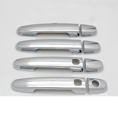 Garniture couverture poignée de porte carbone chrome Toyota Auris E150 MK1 2006-2012