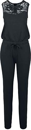Urban Classics Damen Einteiler Ladies Lace Block Jumpsuit per pack Schwarz...