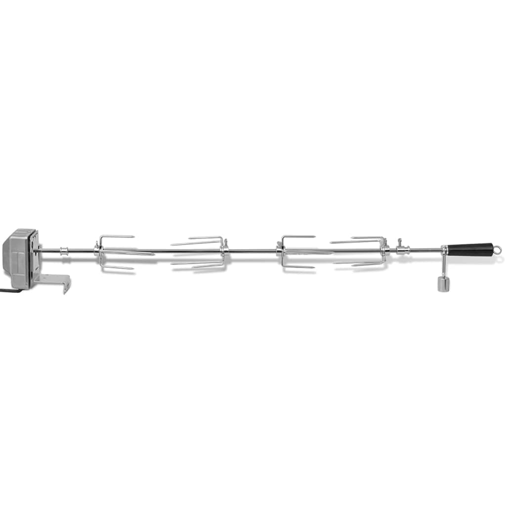 vidaXL Espetón para asados y Barbacoa con Motor Acero 1000 mm