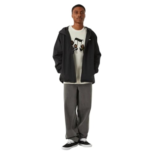 Image of HUF Men's Shell Jacket - Lightweight, Water-Resistent Zip-Up with Hood