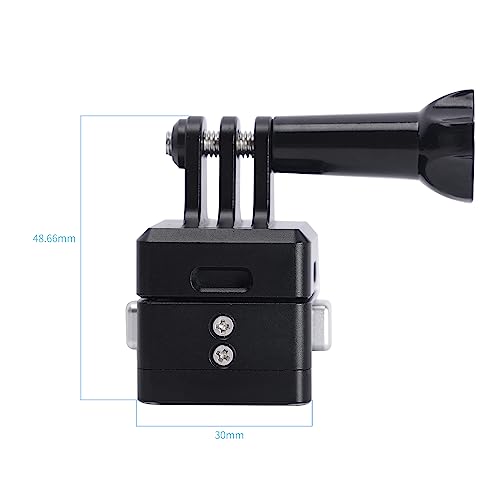 NICEYRIG Action Camera Tripod Mount Adapter for go pro Hero 11/10/9/8/7,DJI OSMO Action 3/4 Action Camera Drop-in Base Plate for Extension Pole Tripod - Image 4