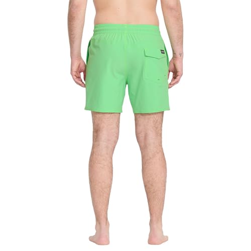 Short de bain Volcom Lido Solid 16'' L pour homme en noir - 2