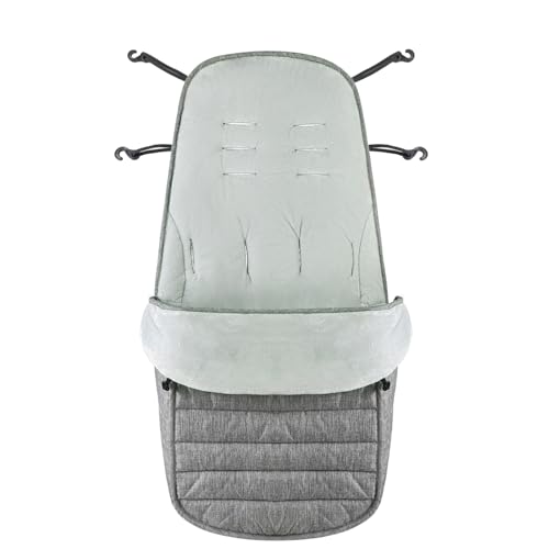 Image of 2 in 1 Baby Stroller Cushion Bunting Bag Removable Windproof Footmuff Toddler Warm Pushchair Seat Mat Cushion Outdoor Thicken Cushion Kids Warm Leg Protector Bag Stroller Liner