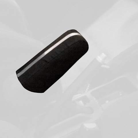 RedlineGoods armrest Cover Compatible with Honda Civic 2001-05. Tailor Made - not Universal. Genuine top-Grade Italian Black Suede (Alcantara) with Red Thread