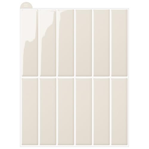 WoStick Beige Wandfliesen Selbstklebend, 3D Peel and Stick Tiles für die Küche, leicht zu Reinigen, Selbstklebende Fliesen Küche für Heimdekoration und Renovierung, 28x22cm 10 Blatt WoStick Beige Wandfliesen Selbstklebend, 3D Peel and Stick Tiles für die Küche, leicht zu Reinigen, Selbstklebende Fliesen Küche für Heimdekoration und Renovierung, 28x22cm 10 Blatt