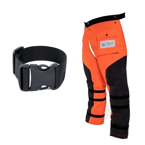 ZELARMAN Chainsaw Chaps & Chap Waist Extender, 8-layer Protective Apron Wrap Adjustable Chainsaw Pants, Belt Extender 1.46 IN Wide