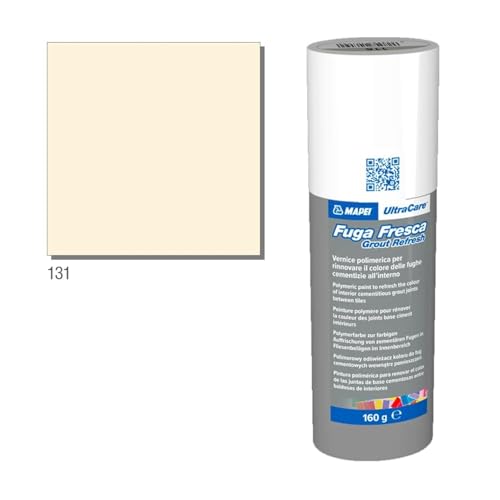 MAPEI Ultracare FUGA FRESCA 131 Vanille Polymerlack zur Renovierung der Farbe der Betonfugen, Grout Refresh Flasche 160 g.