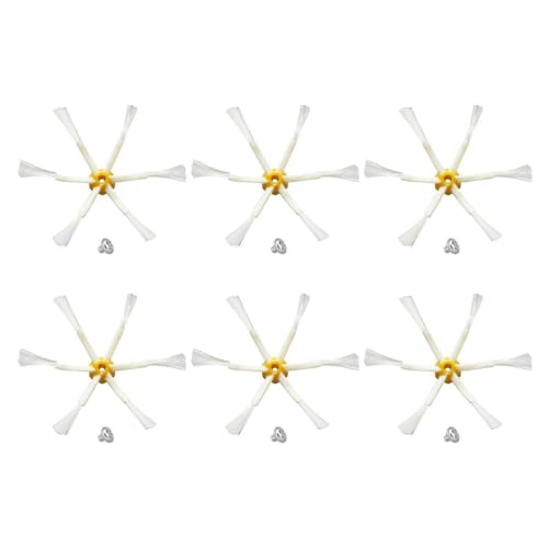 6 Pack 6 Arm Side Brushes Kit for iRobot Roomba 500 & 600 & 700 Series 600 610 620 760 770 780 Vacuum Cleaner Replacement Set