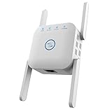 【Ein-Knopf-WPS-Einstellung】Durch gleichzeitiges Drücken der WPS-Taste am WLAN Verstärker kann der Extender innerhalb von 8 Sekunden in den Arbeitsmodus versetzt werden. Oder der WLAN Repeater kann nach der Erstinstallation an jede Steckdose angeschlossen werden. Plug and Play, Wandmontagedesign, geringe Größe, einfache Installation gemäß der Bedienungsanleitung, ohne komplizierte Schritte und Techniken.