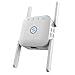 Produktbild WLAN Verstärker,1200 Mbps WLAN Repeater,Dual Band 2,4 G & 5 GHz WiFi Repeater,4 Antennes WLAN Verstarker mit Ethernetpoort en WPS,AP Mode Wireless Signal Booster Mesh Repeater