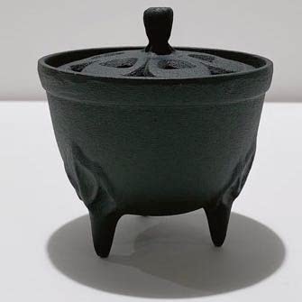 Nambu Ironware Petal Incense Burner Black Cast Iron Traditional Craft Japan
