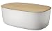 Produktbild Rig-Tig Brotkasten BOX-IT - Aufbewahrungsbox für Brot, Brötchen, Kekse, Gebäck - Kunststoffboden aus Melamin, Bambus-Schneidebrett als Deckel - Skandinavisches Design, Küchenzubehör - Weiß