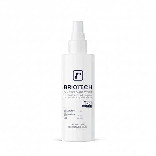 BRIOTECH Sanitizer Disinfectant Hypochlorous Spray,...