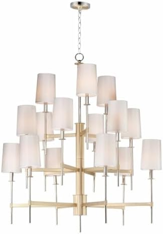 Maxim Uptown-Fifteen Light 3-Tier Chandelier-38.5 Inches Wide by 42.5 inches high