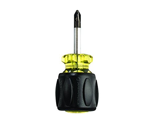 Jonard Tools SDSP-2 Stubby Screwdriver, #2 Phillips Tip with Comfort Grip, 3 1/2