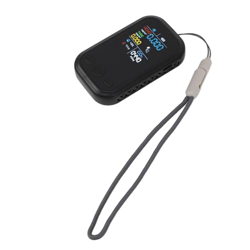 Moniteur de qualité de L'air 5 en 1, Multifonctionnel, Intelligent et Portable, Détecteur de Température, d'humidité et de CO2, Testeur de qualité de L'air pour Espace confiné