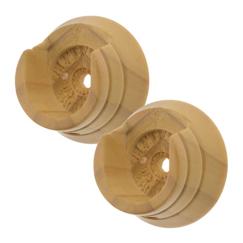 Swish Naturals 35mm Wooden Curtain Pole Recess Bracket, Natural Oak