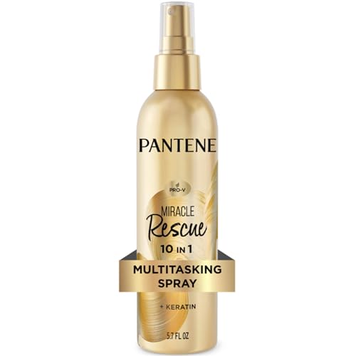 Pantene Miracle Rescue 10in1 Multitasking Spray - Heat Protection, Detangles, Repairs Damaged, Dry...
