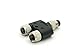 M8 4Pin Y Type Adapter - 2 Female to 1 Male Unshielded Cable, Waterproof IP67，Screw-Joint Thread Locking Anti-Vibration for Industrial Sensors (2)