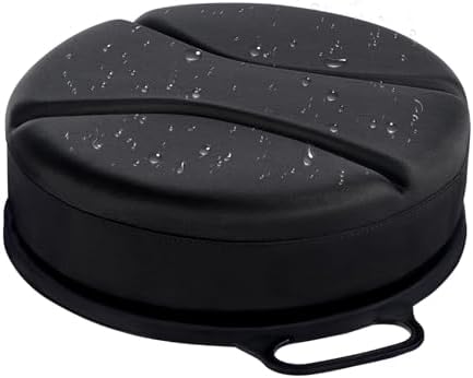 Presentastic 5 Gallon Bucket Seat with 3" Thick Seat Foam Cushion, 360°Swivel Bucket Lid Seat, Waterproof & Silent Bucket Seats for Ice Fishing, Baseball, Gardening and Camping