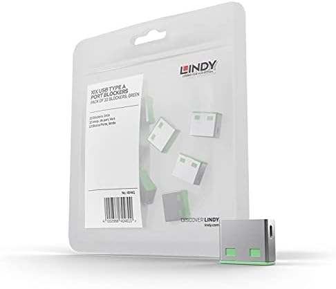 Miniatura 3 de Lindy Bloqueador de puertos USB - Paquete de 10 - Verde 40461