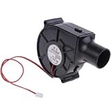 GNCWMD LuftgebläSe 75x75x30mm 5v 12v 24 V Holzkohlestarter Mit 27 Mm Luftrohr FüR GrüNe Eiergrills Herd Hand BBQ LüFter BBQ LüFter Grill LüFter LuftgebläSe Handheld BBQ,24v