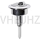 VHEUHZ Chrome Doppelspülkasten Druckknopf CF1003CP Kompatibel mit Twyford WC Druckknopf für Toilettenspülung Dual Taste Wassertankentleerung