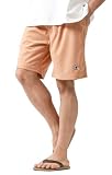 ショートパンツ メンズ コーデュロイ UVカット ドライ ストレッチ 短パン 半ズボン イージーパンツ ボトムス サーフパンツ オレンジ M