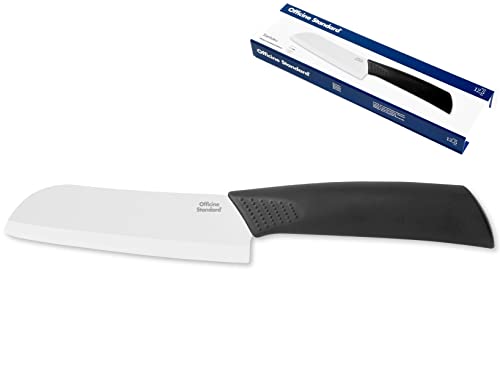 Officine Standard Vd602062 Santoku Coltello con Lama in Ceramica, Lunghezza 12.5 Cm