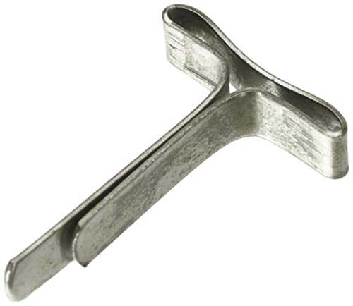 Wedo 1125901 Musterbeutelklammern (Flachkopf 590-4 in SB-Klarsichtdose, 100 stück) silber